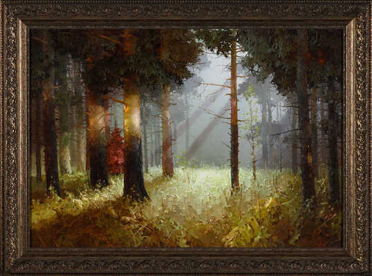 Быков Виктор Александрович. Сосны, освященные солнцем 